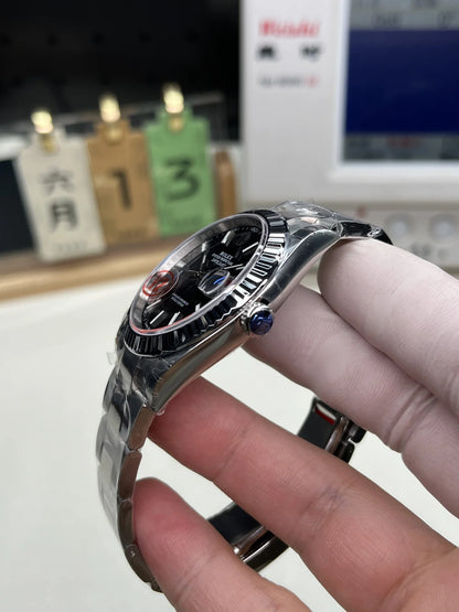 41mm Stainless Steel Black Dial - Luxury Watch