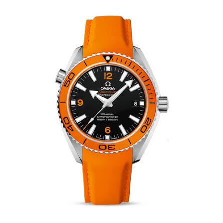 Diver Watch Orange Leather Strap Black Dial - Luxury Watch