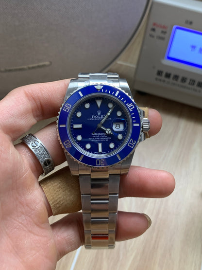 Sports Watch Stainless Steel Ceramic Factory (Blue Dial) - Luxury Watch