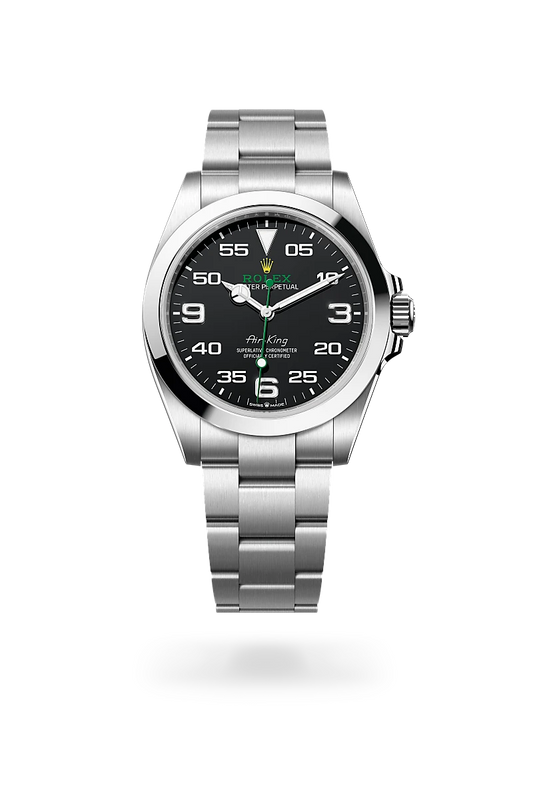 41mm Stainless Steel Oyster Steel black Green Dial- Luxury Watch
