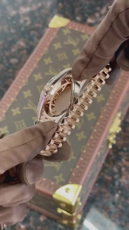Everose Gold President Day-Date 40 Green - Luxury Watch