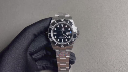 Submarine Stainless Steel 41mm Date (Black Dial) - Luxury Watch