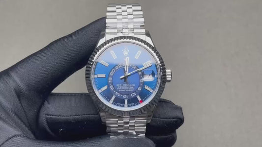 Stainless Steel Sky-Scraper Jubilee (Blue Dial) - Luxury Watch