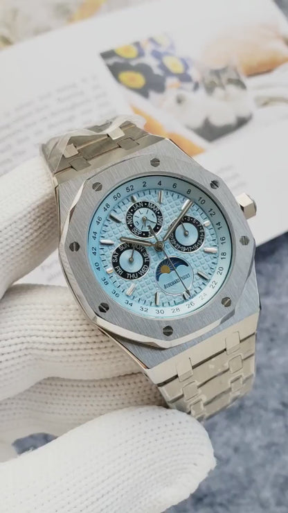 Stainless Steel 41mm (Blue Moon dial) - Luxury Watch