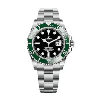 Sports Watch Stainless Steel Green Ceramic (Green and Black) - Luxury Watch