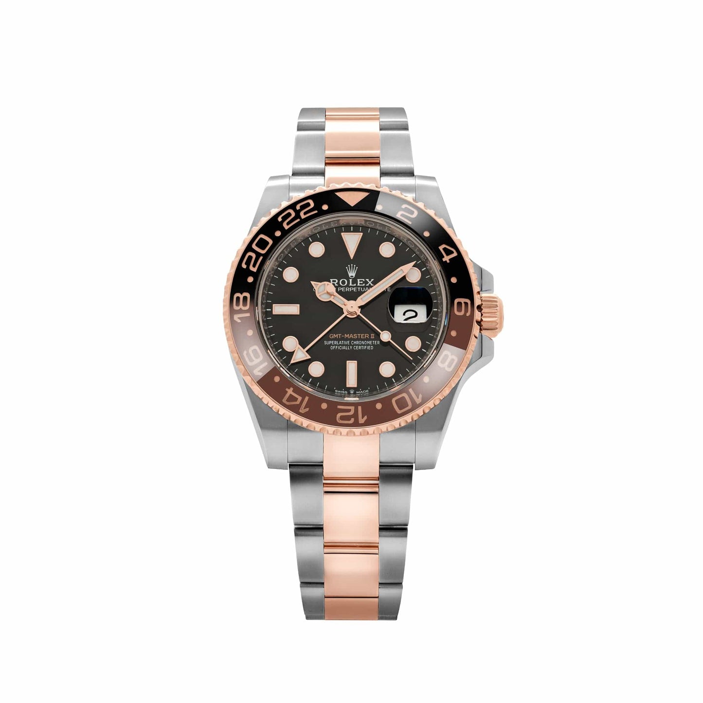Pilot Watch II Everose Gold Two Tone (Black Dial) - Luxury Watch