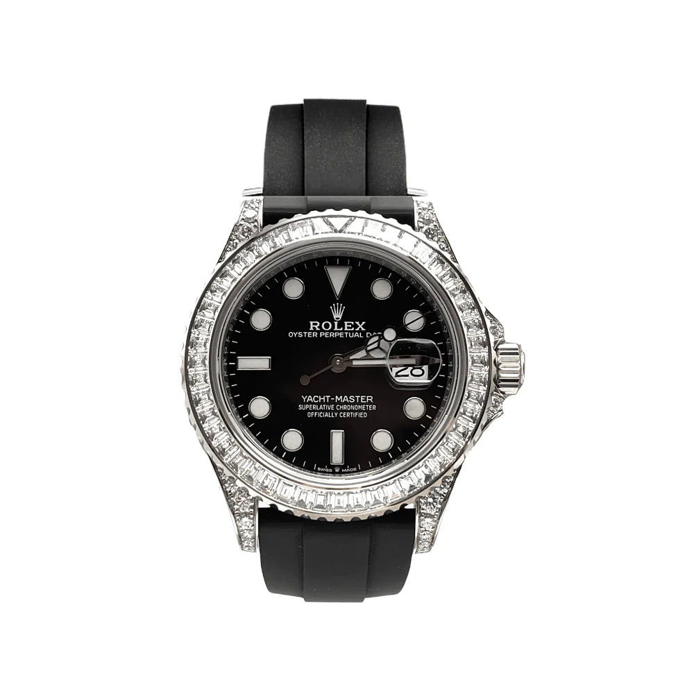 Black Diamond Bezel rubber (Black Dial) - Luxury Watch