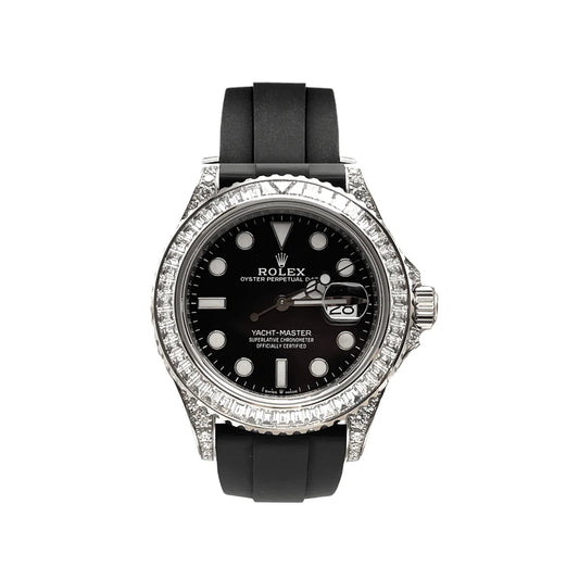 Black Diamond Bezel rubber (Black Dial) - Luxury Watch