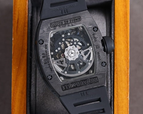 Carbon Sports Watch Rubber Black and Black Dial- Luxury Watch