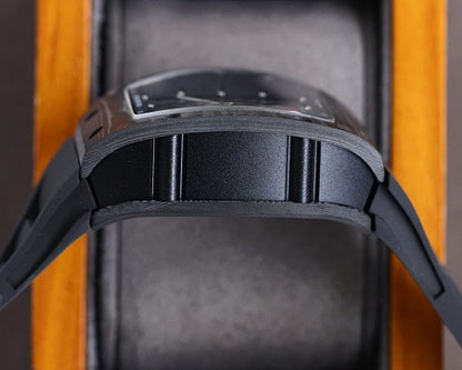 Carbon Sports Watch Rubber Black and Black Dial- Luxury Watch