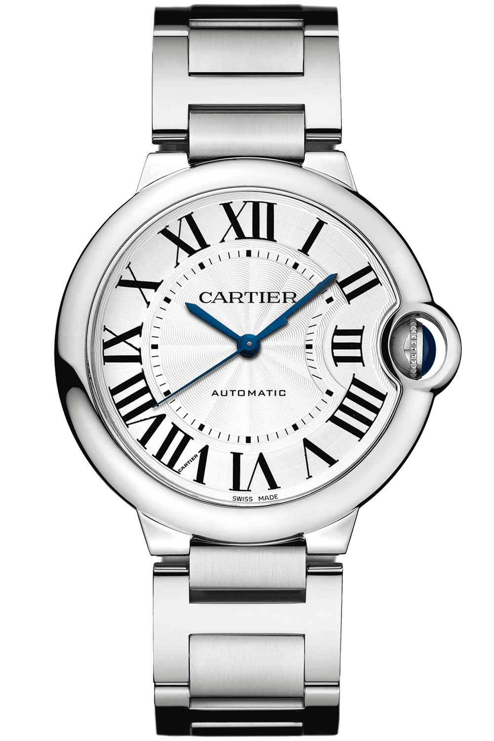 Large Circle Stainless Steel 36mm (White Dial) – Luxury Watch