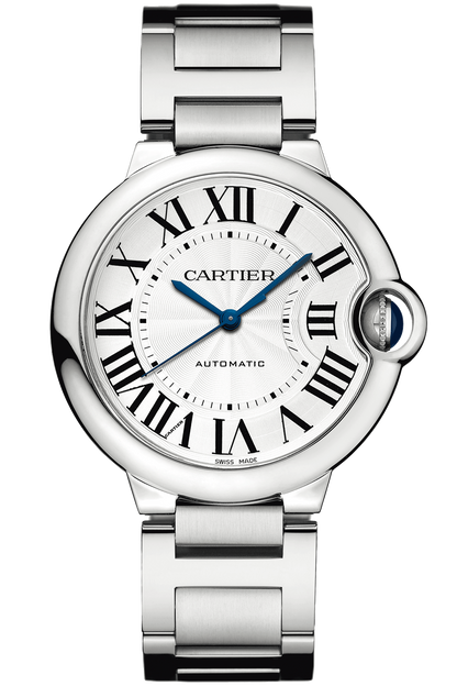Large Circle Stainless Steel 36mm (White Dial) – Luxury Watch